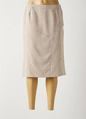 Fustă midi maro GUY DUBOUIS femeie