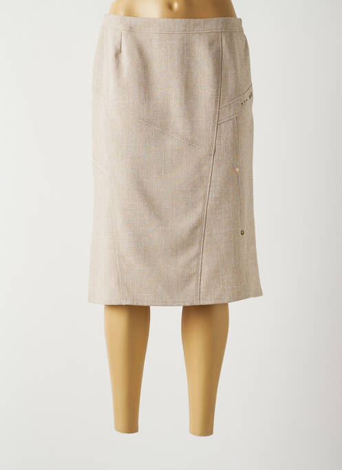 Fustă midi maro GUY DUBOUIS femeie