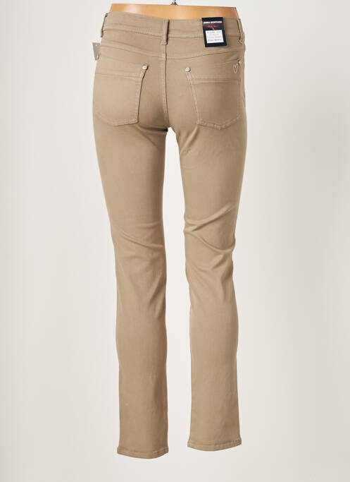 Pantalon slim bej ANNA MONTANA femeie