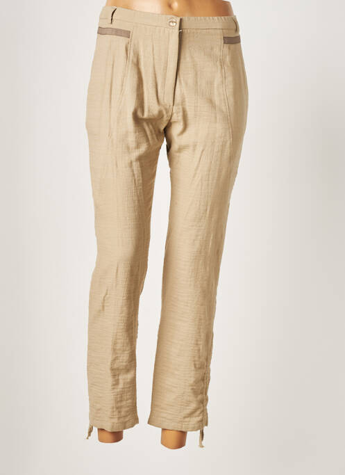 Pantalon 7/8 bej GUY DUBOUIS femeie