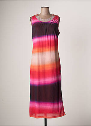 Rochie midi roz GUY DUBOUIS femeie