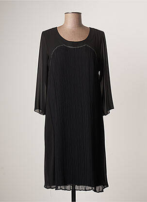 Rochie midi croială fluidă mâneci 3/4 negru GUY DUBOUIS femeie