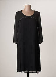 Rochie midi croială fluidă mâneci 3/4 negru GUY DUBOUIS femme