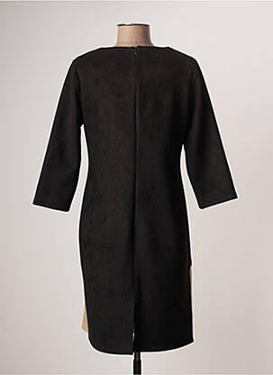 Rochie scurtă mâneci 3/4 mâneci 3/4 negru GUY DUBOUIS femeie