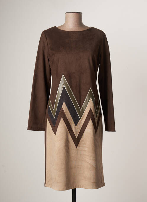 Rochie midi maro GUY DUBOUIS femeie