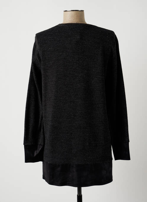 Pulover tunică guler rotund mâneci lungi gri GUY DUBOUIS femme