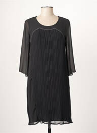 Rochie midi croială fluidă mâneci 3/4 negru GUY DUBOUIS femme