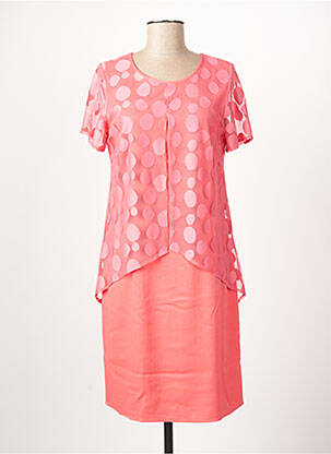 Rochie midi roz GUY DUBOUIS femeie