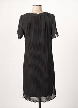 Rochie midi croială fluidă mâneci scurte negru GUY DUBOUIS femeie