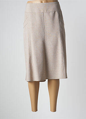 Fustă midi bej GUY DUBOUIS femeie