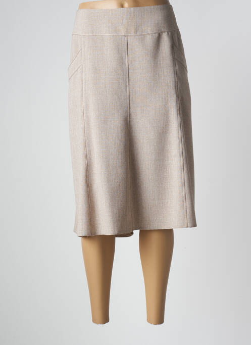 Fustă midi bej GUY DUBOUIS femeie