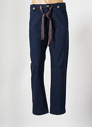 Pantalon 7/8 elasticitate mărime normală albastru HAPPY femeie