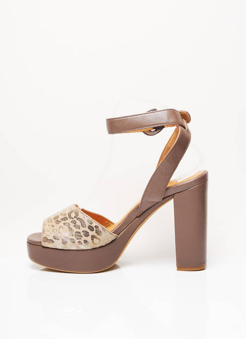 Sandale/Pantofi decupați maro MINKA DESIGN femeie