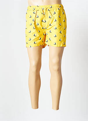 Șort de baie galben SELECTED bărbat