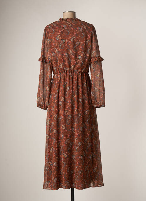 Rochie lungă maro C'EST BEAU LA VIE femeie