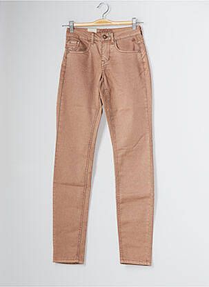 Blugi cu croială slim bej CREAM femeie