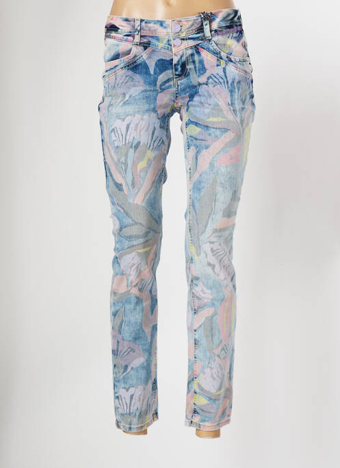 Blugi cu croială slim albastru STREET ONE femeie