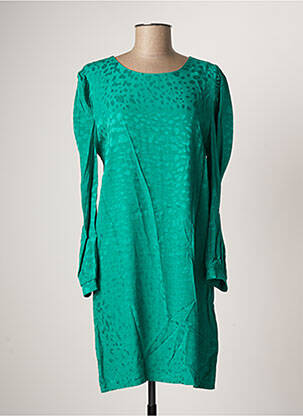 Rochie midi mâneci lungi mâneci lungi verde PURPLE'S femeie