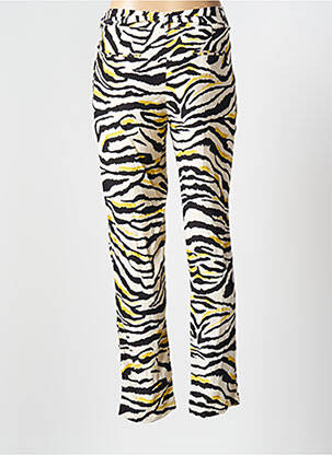 Pantalon drept țesătură crep mărime normală bej SEE U SOON femeie