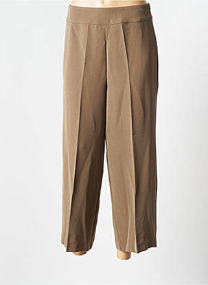 Pantalon 7/8 elasticitate mărime normală maro KAFFE femeie