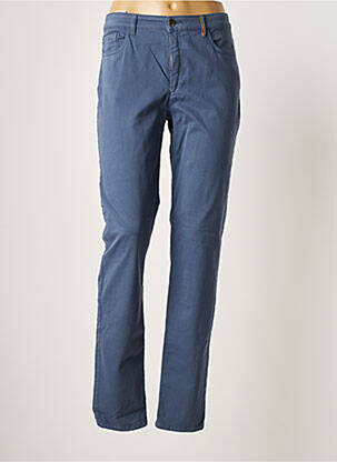 Pantalon slim țesătură poplin mărime normală albastru COUTURIST femme