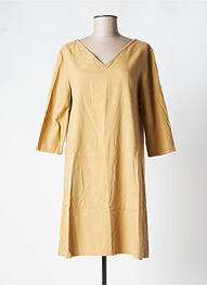 Rochie midi mâneci 3/4 mâneci 3/4 bej COUTURIST femeie