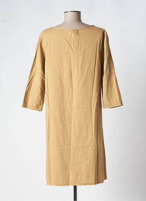 Rochie midi mâneci 3/4 mâneci 3/4 bej COUTURIST femeie