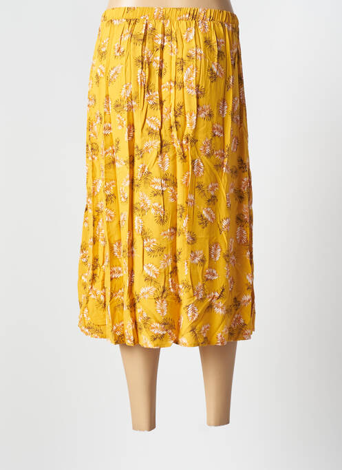 Fustă midi galben VILA femeie