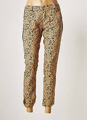 Pantalon 7/8 elasticitate talie joasă bej PLEASE femeie