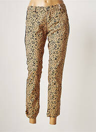 Pantalon 7/8 elasticitate talie joasă bej PLEASE femeie
