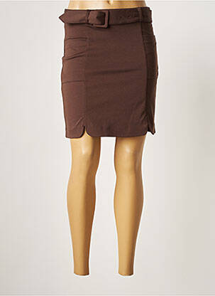 Fustă scurtă maro ICHI femeie