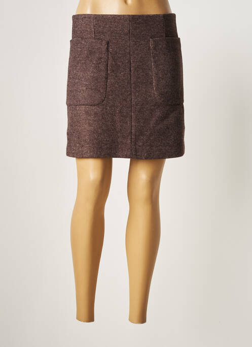 Fustă scurtă maro ICHI femeie