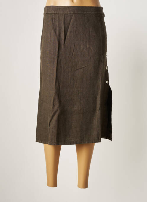 Fustă midi maro SKANDAL femeie