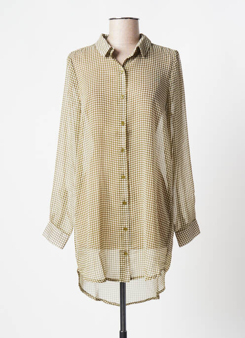 Tunică mâneci lungi verde ICHI femeie