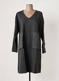 Rochie midi mâneci lungi mâneci lungi gri SKANDAL femeie