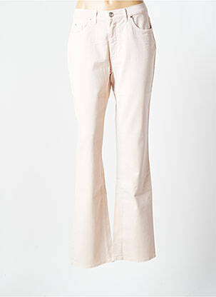 Blugi cu croială dreaptă roz TRUSSARDI JEANS femeie