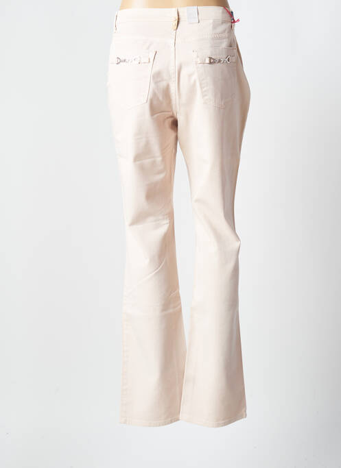 Blugi cu croială dreaptă roz TRUSSARDI JEANS femeie