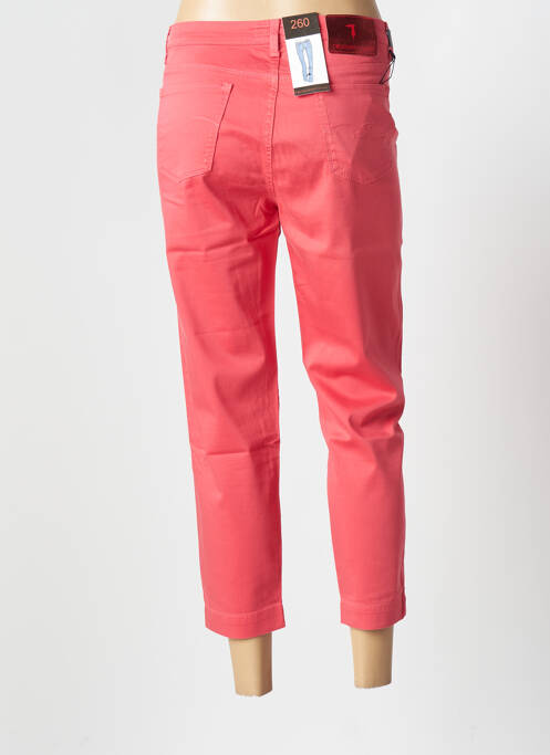 Pantalon 7/8 roz TRUSSARDI JEANS femeie