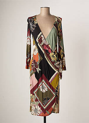 Rochie midi negru MAJESTIC FILATURES femeie