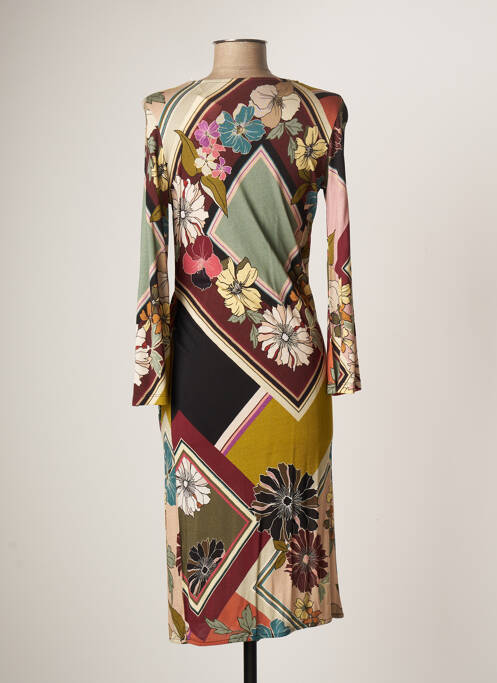 Rochie midi negru MAJESTIC FILATURES femeie