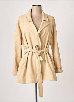 Jachete casual guler tip costum bej STUDIO PARISIEN femeie