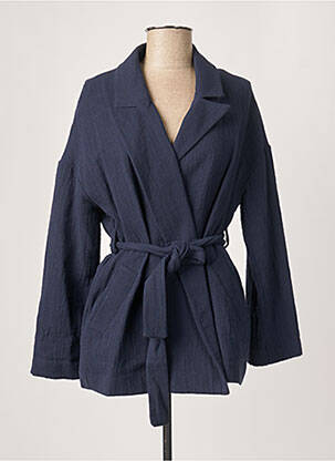 Jachete casual guler tip costum albastru STUDIO PARISIEN femeie