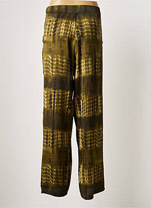 Pantalon drept țesătură crep mărime normală verde JANIS & JOHN femeie
