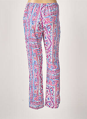 Pantalon drept țesătură poplin mărime normală roz EMA BLUE'S femeie