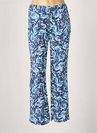 Pantalon drept țesătură poplin mărime normală albastru EMA BLUE'S femme