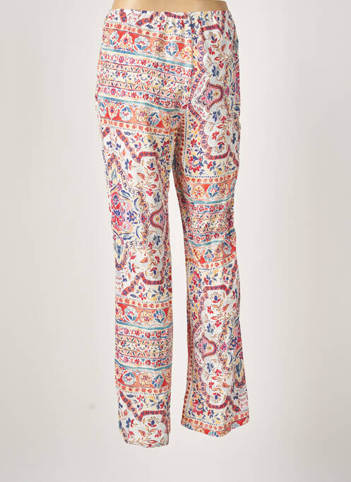 Pantalon drept alb EMA BLUE'S femeie