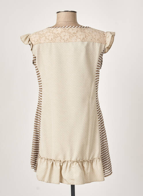 Tunică mâneci scurte bej ATLANTA femeie