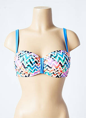 Sutien de costum de baie elasticitate top sutien modelat albastru OLYMPIA femeie