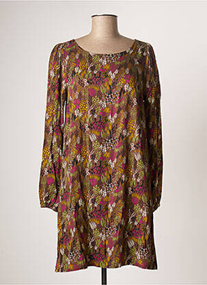 Rochie midi maro LOLA ESPELETA femeie