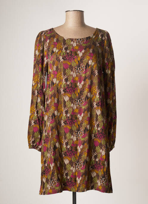 Rochie midi maro LOLA ESPELETA femeie